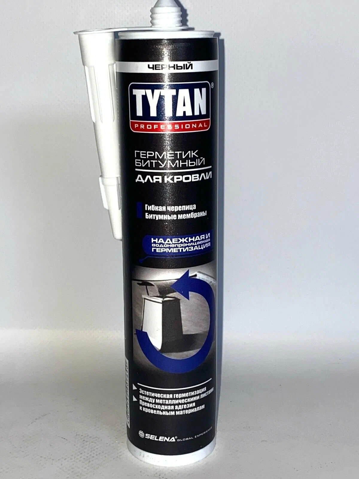 Герметик битумный для кровли Tytan Professional чёрный 310 мл